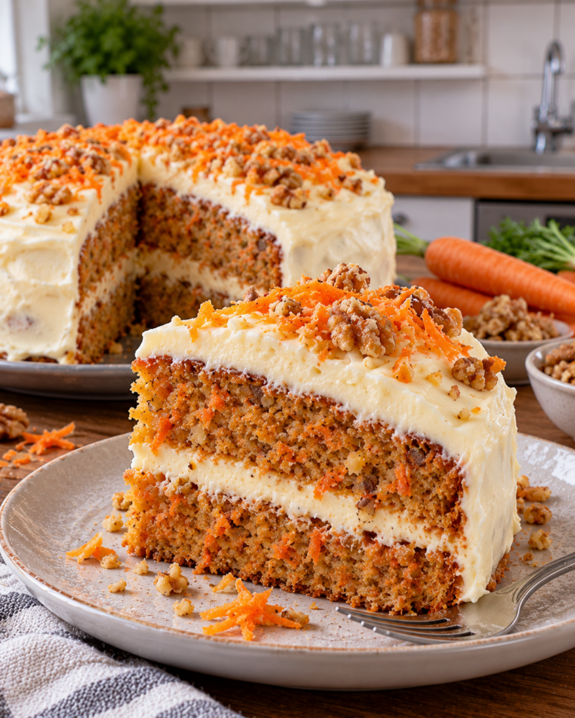 Rüblikuchen mit Frischkäsefrosting – unglaublich saftig und herrlich cremig